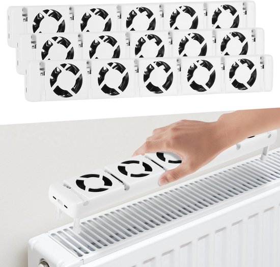 Ventilateur de radiateur silencieux pour Radiateurs - Connexion magnétique universelle Trio de 5 ventilateurs