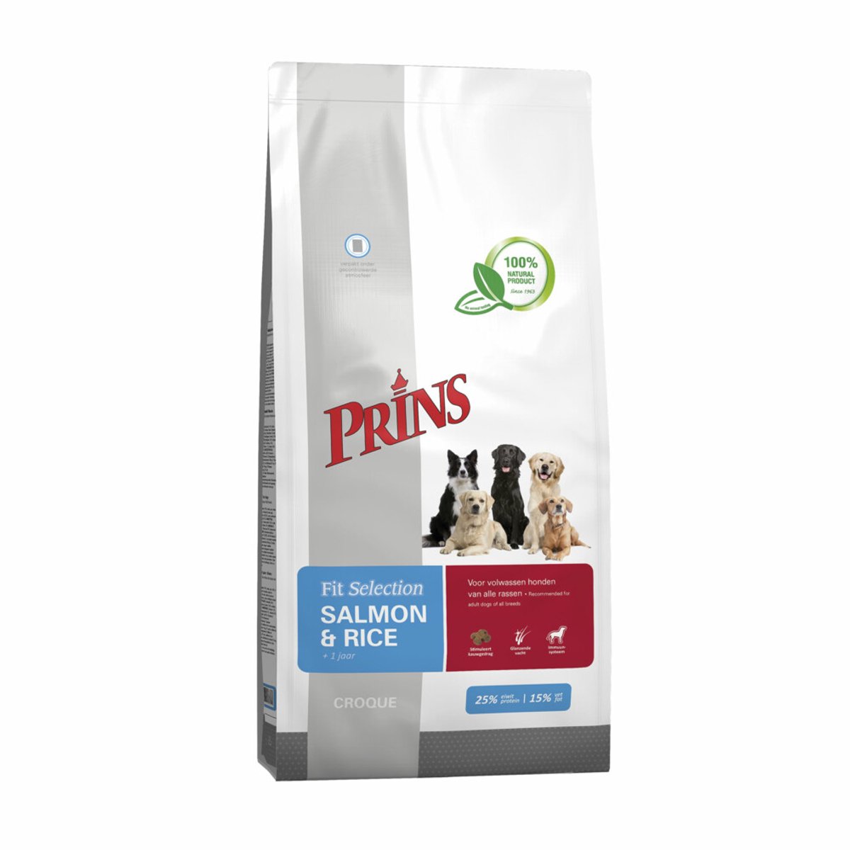 Prins - Fit Selection - Zalm & Rijst - Hondenvoer - 2 x 2kg