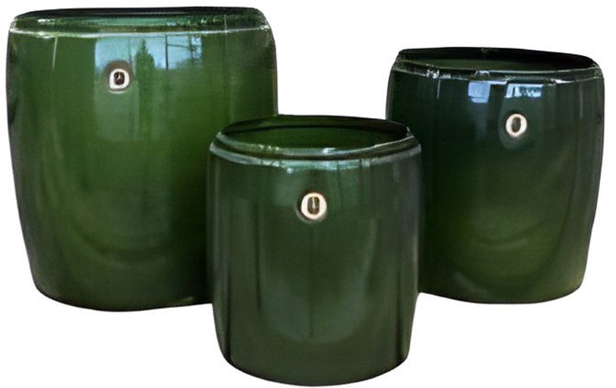 Buitengewoon de boet - Pot met rand Groen L 30x32cm