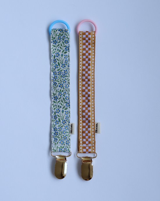 Bloom Babies - Speenkoord Biarritz - Speen clip - Kraamcadeau - Bibs speen - Babycadeau - Clip voor speen