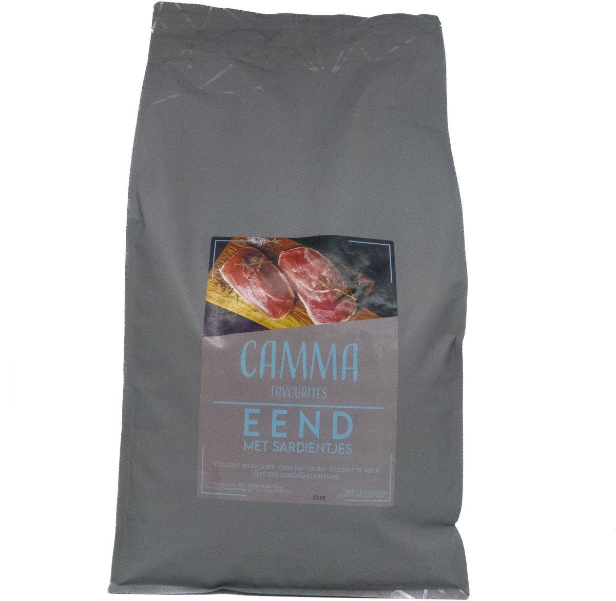 Camma Favorites Eend & Sardientjes - Volwassen Katten 1,5 Kg
