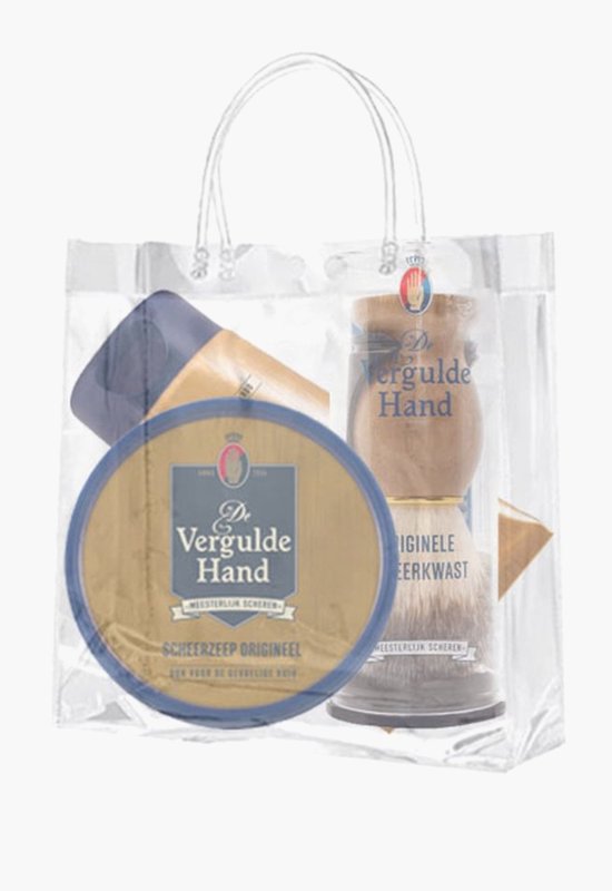 Vergulde hand scheerkwast