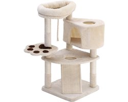 MKSS® Krabpaal voor Grote Katten - Krabton - Kattenhuis - Beige
