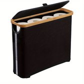 GRANNY SAYS Toiletrolhouder, vrijstaande toiletpapier opslag, waterdichte toiletpapieropbergorganizer voor badkamer, decoratieve rieten houderkast voor toiletpapieropslag, toilet paper storage holder