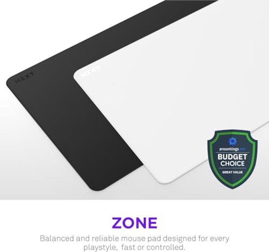 Groot Gaming Mouse Pad - Micro-Weave Stoffen Oppervlak - Balans Tussen Snelheid en Controle - Vlekbestendig, Antislip Basis, Versterkte Randen - Wit — afbeelding 3