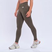 Euphoria Sportlegging Dames - Sportkleding Dames - Sportbroek Dames - Yoga Broek Dames - Groen - Maat L
