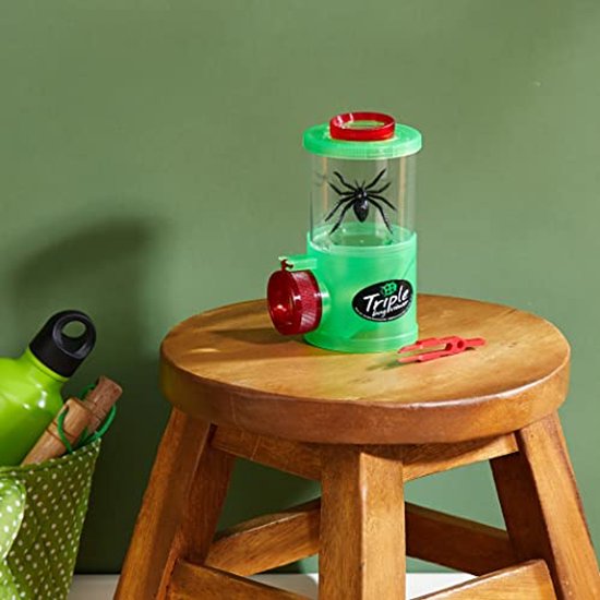 LUFEIS Bekerloepen voor kinderen, vergrootglas, insecten, verzameldoos, kinderspeelgoed, avontuurset met insectenbox, insectenobservatiebox