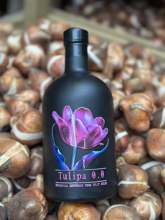 Tulipa 0.0 - Apéritif sans alcool - 100% naturel - faible en sucre - élaboré à partir de tulipes biologiques - Spirit sans alcool - boisson tulipe - cocktails - mocktails - apéritif - boisson - bonne alternative au Gin - Sans alcool - 500 ml