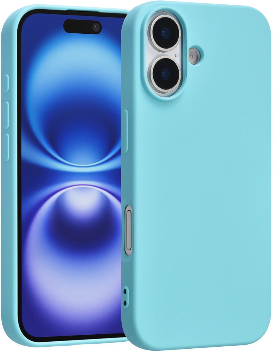 TUNIQ Back cover voor iPhone 17 - Minimalistisch design - Coral Blue