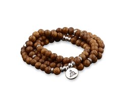 Afecto gebedsketting Budda 108 Houten Kralen Armband - Mala Boeddha Bedel armband Vrouwen Mannen‎ en kinderen