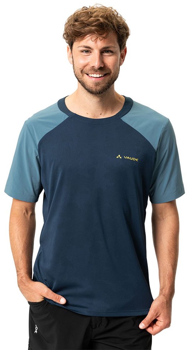 Vaude Bike Moab Pro T-shirt Met Korte Mouwen Man Dark Sea