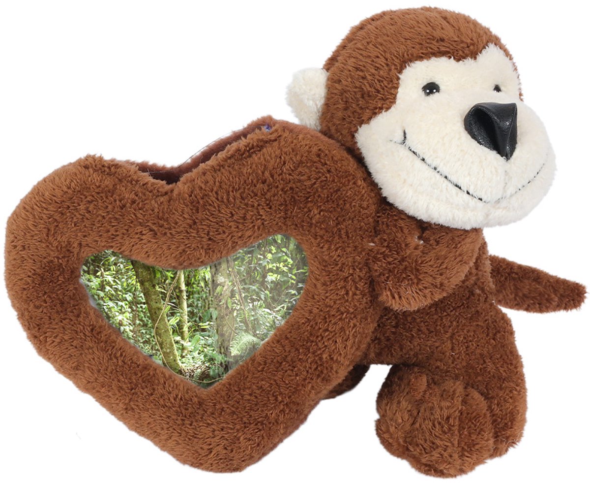 PIA Soft Toys - Babypluche Aap fotokader - 16 cm - Hart