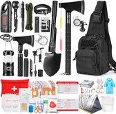 YONO Compleet Noodpakket voor Thuis - Outdoor Survival Accessoires Pakket XL - Rampenrugzak Oorlog - 262 in 1