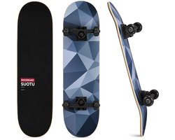 Suotu Skateboard 80x20 cm - ABEC-9 lagers - 95A PU wielen