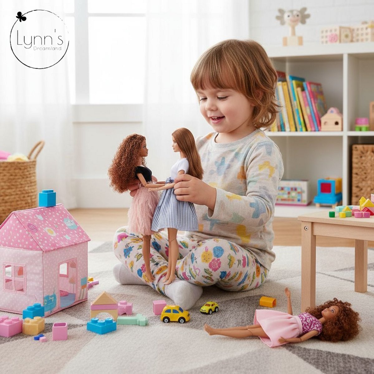 Lynn’s poppenkleertjes - Set ‘Madison’ - Geschikt voor modepop - Set van 5 jurken - Kleding voor modepoppen - Cadeauzakje — afbeelding 2
