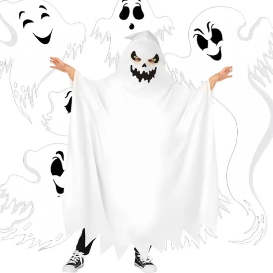 Halloween Spookkostuum, Transformatief Halloween-kostuum, Spookkleding Voor Kinderen, Halloween-kleding Met Spookthema, Uniek Morphing-ontwerp, Speelse Feestelijke Outfit,120-130 Cm