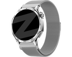 Bandz Smartwatch bandje Milanese 22mm - geschikt voor Huawei Watch GT 1/2/3/4/5/6 (Pro) - 46mm, Suunto 9 Peak (Pro)/Vertical/Race(2)/Run - 46mm, Amazfit Bip 5/6/Balance(2)/GTR 2/3/4 - 46mm, OnePlus Watch 1/2/3 - 46mm - Zilver