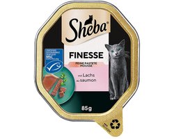 Sheba Bowl Finesse Paté/Mousse 22x85g - met zalm MSC