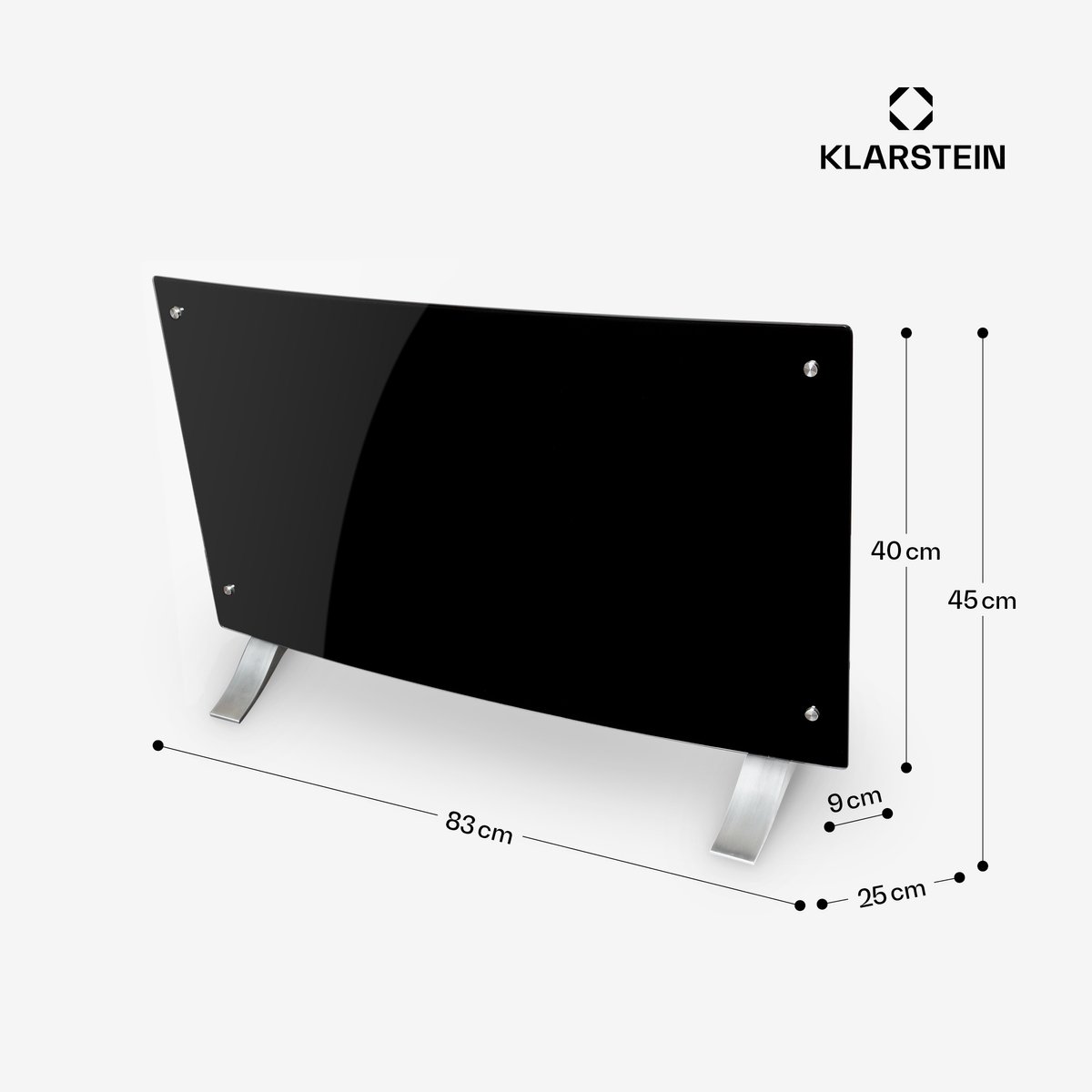 Klarstein elektrische kachel, convectiekachel, vrijstaand of wandmodel, energiebesparende elektrische kachel, app-gestuurd, stille elektrische kachel, vrijstaande elektrische radiator met thermostaat, 2000 W – foto 7