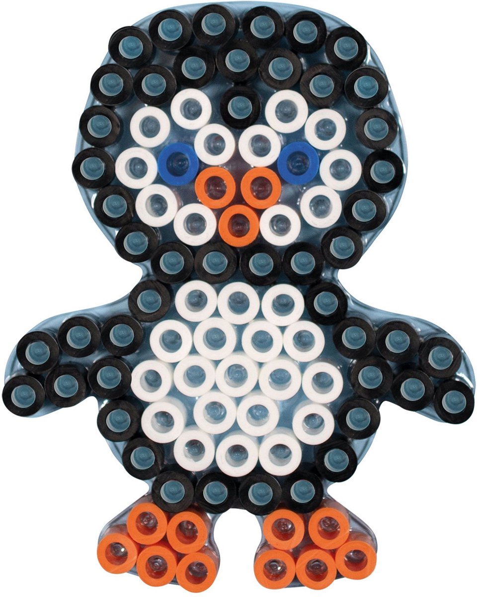 Set van 5 verschillende Hama MAXI dieren: grote strijkkralen vormpjes / figuur / grondplaat (hond, konijn, olifant, leeuw, pinguïn) voor extra grote strijkparels (creatief cadeau voor kleine kinderen / peuters / kleuters) — cadeau in Spellen & Speelgoed - foto 7