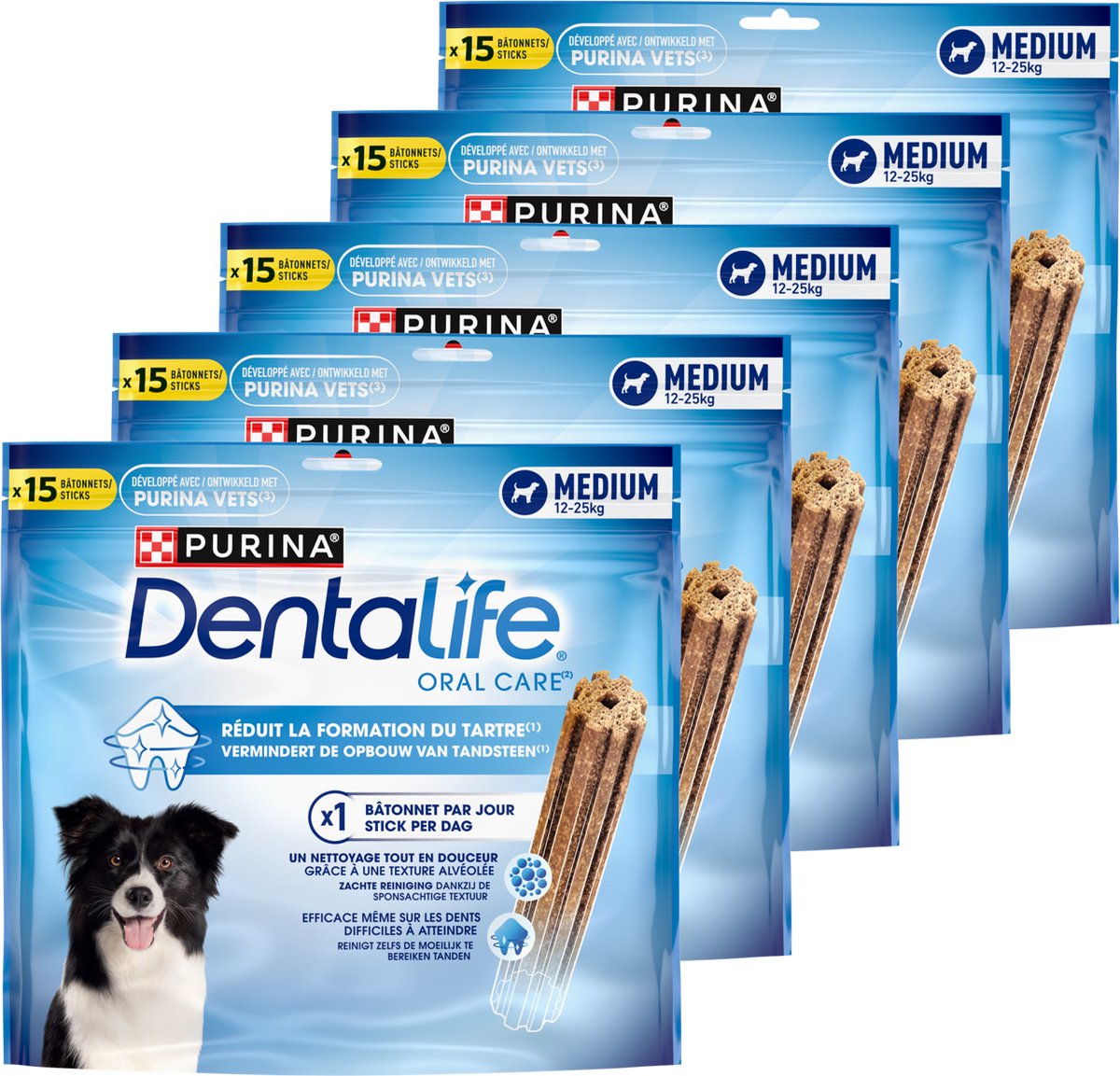 Dentalife Daily Oral Care Maxi Pack - Hondensnack M - 75 Stuks