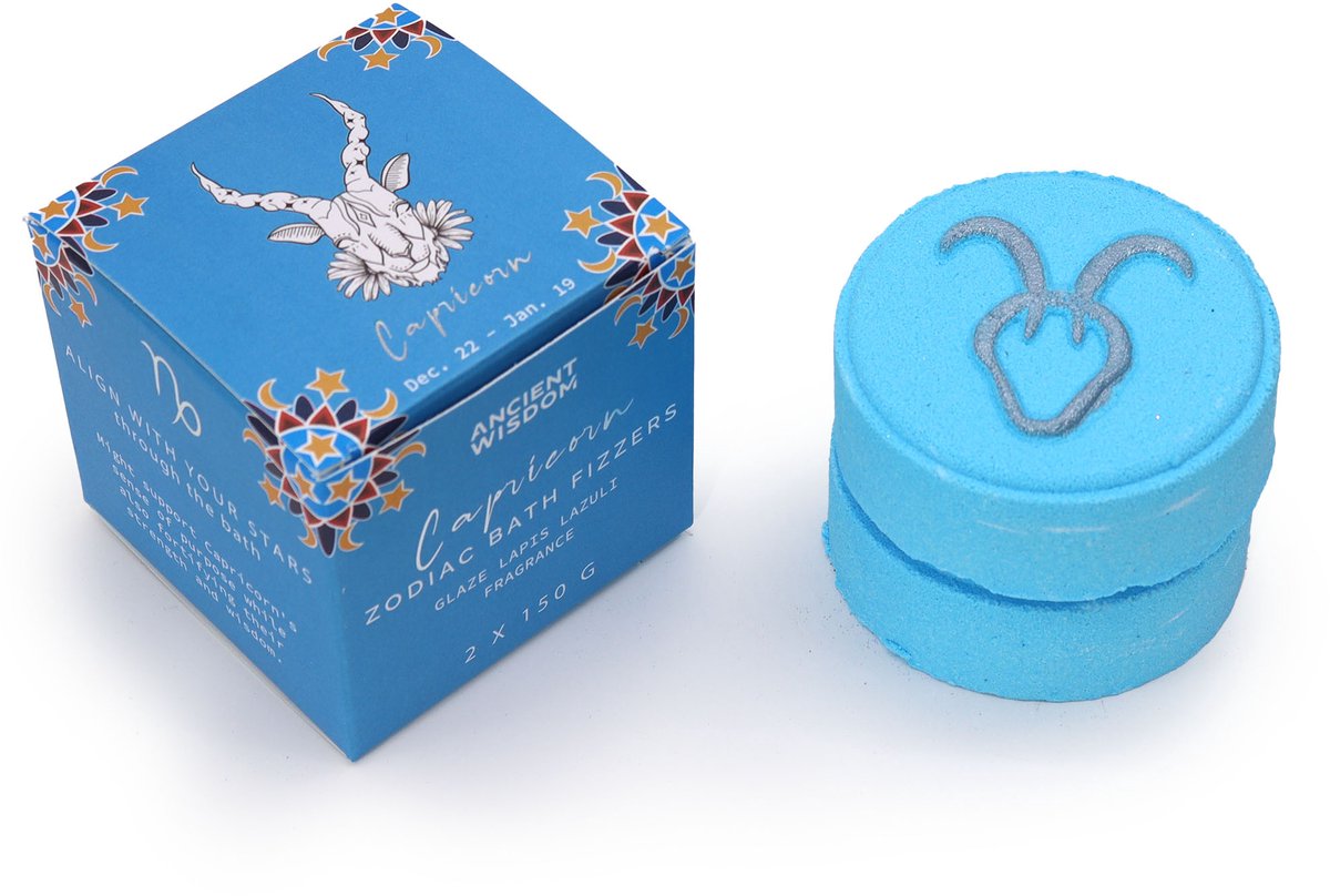 Sterrenbeeld Steenbok - Horoscoop cadeau - Badbruisballen set