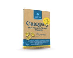 Testa Omega-3 Algenolie - 250 mg DHA - Hoge Concentratie Vegan Omega 3 - Zuiverder dan Visolie - 60 Capsules (2 Maanden Voorraad)