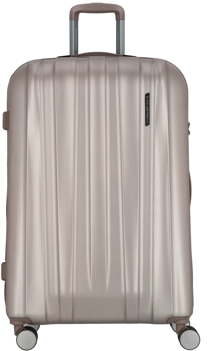 Polestream Moonrock 4 wielen Trolley L 78 cm met uitbreidingsplooi - Harde bagage - TSA slot - rosesilver brushed