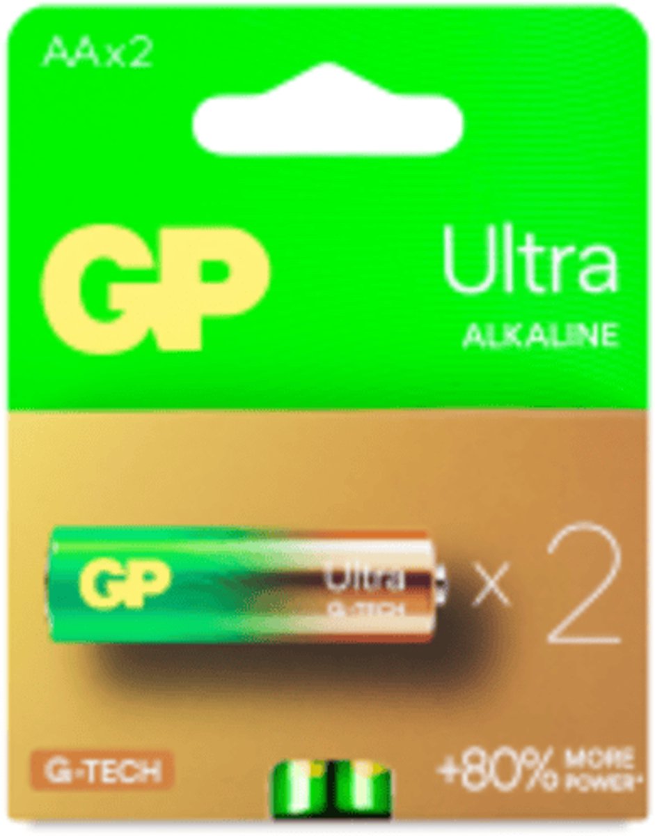 GP Ultra Alkaline AA - 2 batterijen
