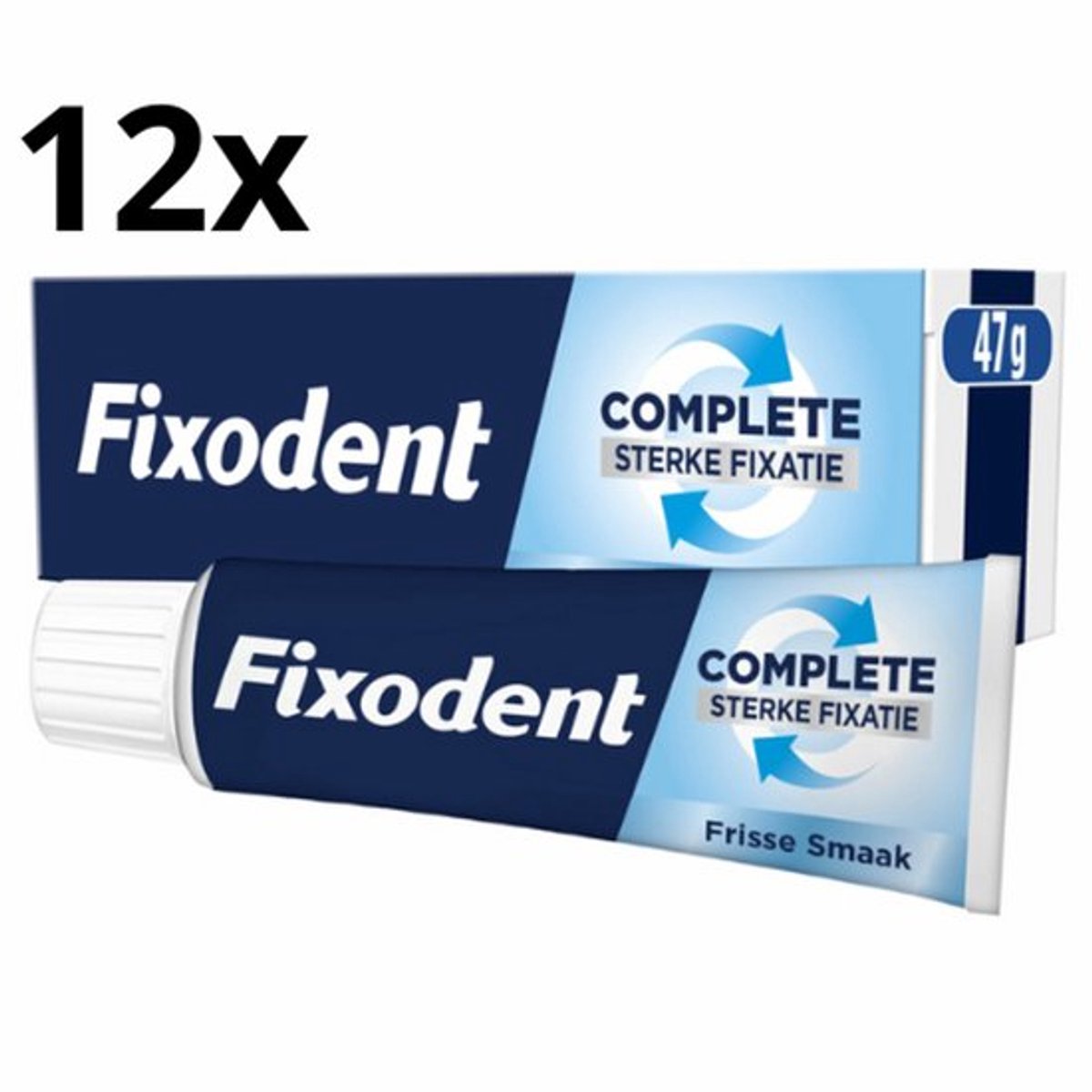 Fixodent Kleefpasta - Complete Original - 12 x 47 gram - voordeelverpakking