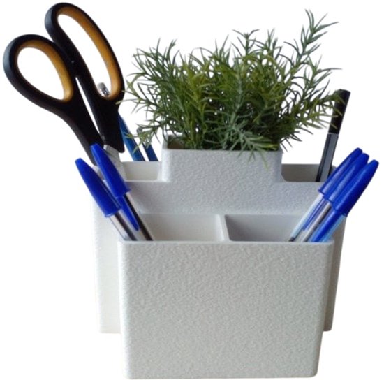 Jeemsie - Bureau Organizer Hout - Zwart - Pennenbakje - Desk Organizer - Pennenhouder