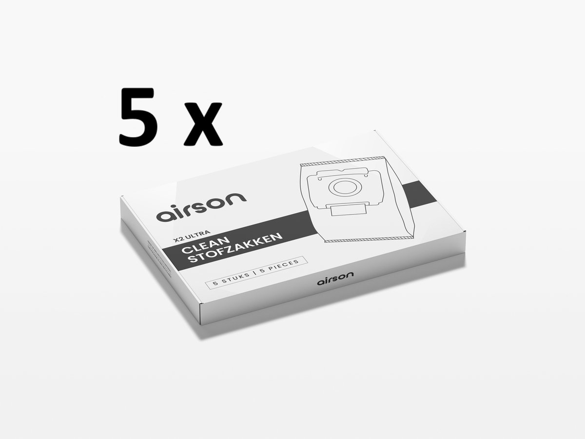 Airson X2 Robotstofzuiger - Stofzuigerzakken - 5 stuks