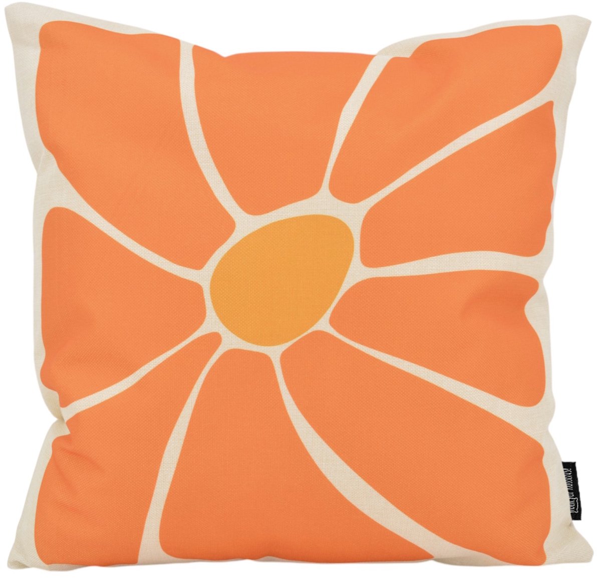 Gek op Kussens! Amber Leaf Kussenhoes | 45x45 cm | Katoen/Linnen oranje