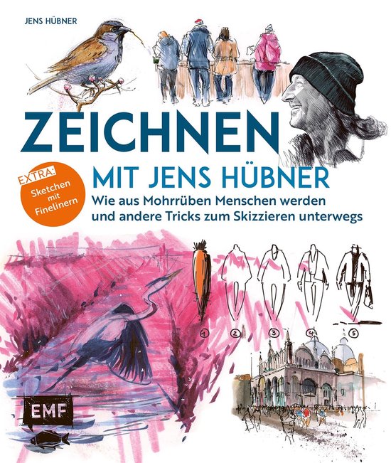 Zeichnen mit Jens Hübner – Entschleunigen durch Zeichnen - cover