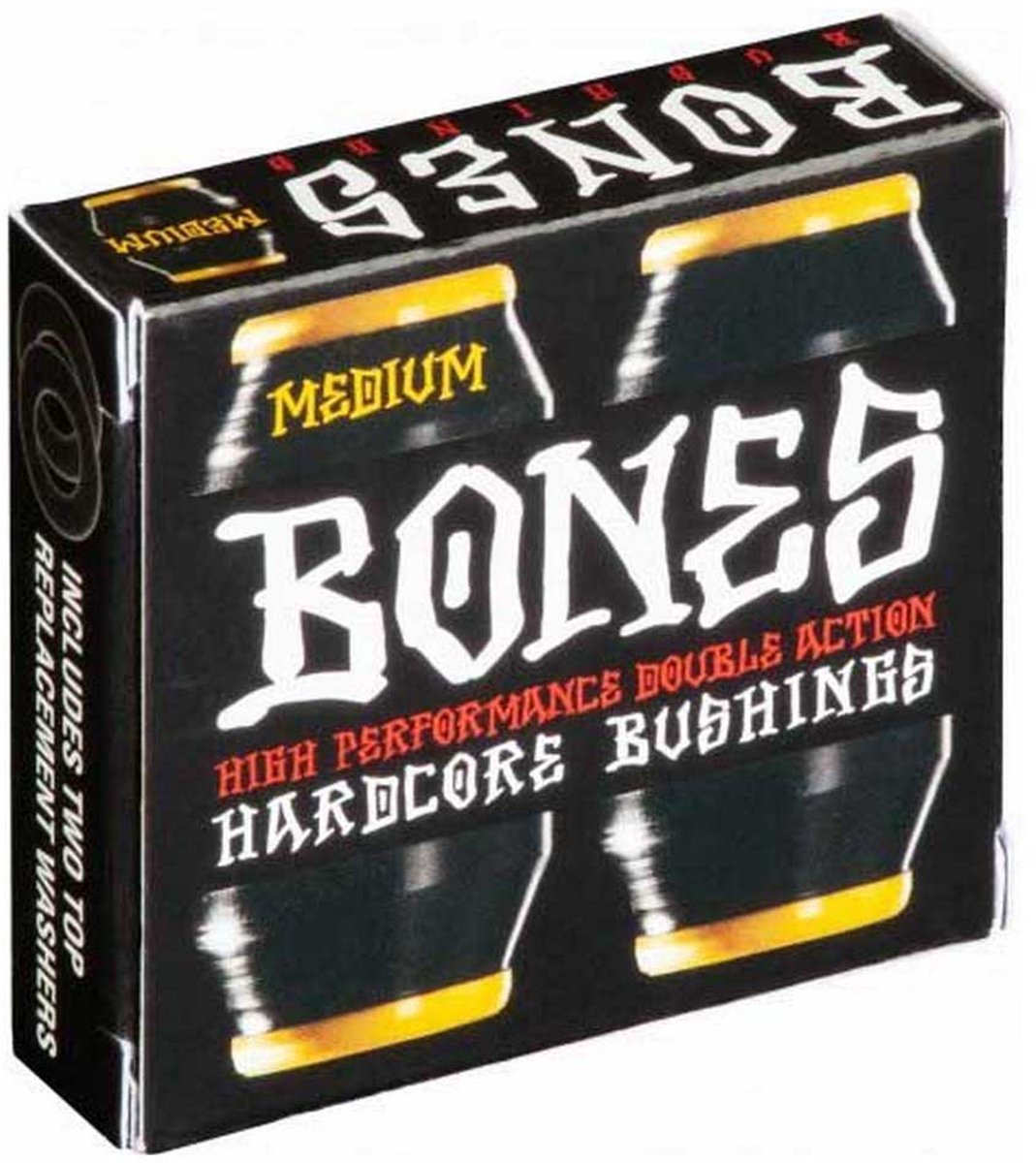 Bones Hardcore Bushings Medium 91a Black (set Of 2)