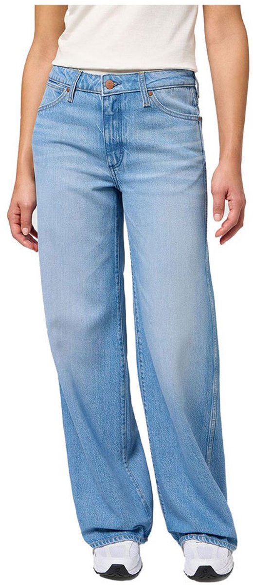 Wrangler 112352329 World Wide Leg Fit Spijkerbroek 28 30 Vrouw Blauw