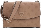 GUESS sac à épaule bandoulière Cresidia II Convertible Xbody Flap Bag Dark Taupe Logo