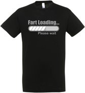 T-shirt « Fart Loading… Please Wait » - Cadeau - Zwart - T-shirts humoristiques - Humour pince-sans-rire - Taille L