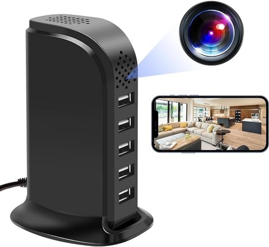 Lexium Verborgen Camera - Spionage Camera - Geheime Camera - Spy Camera - Spycamera - Spion Camera - Verborgen Mini Camera - Spy Camera Mini - Afluisteren - Afluisterapparatuur