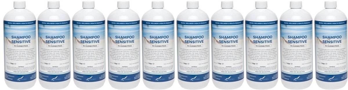 Shampoo Sensitive Care - 1 liter - 10 Stuks - Voordeelverpakking - Haarverzorging