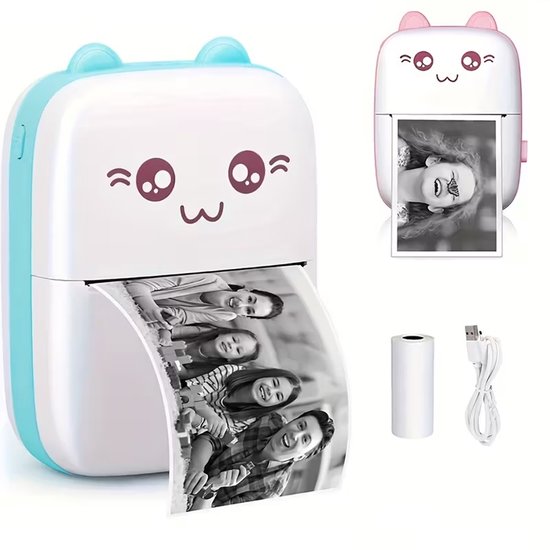 Mini Draadloze Thermische Printer – Compact & Draagbaar – Sticker ...