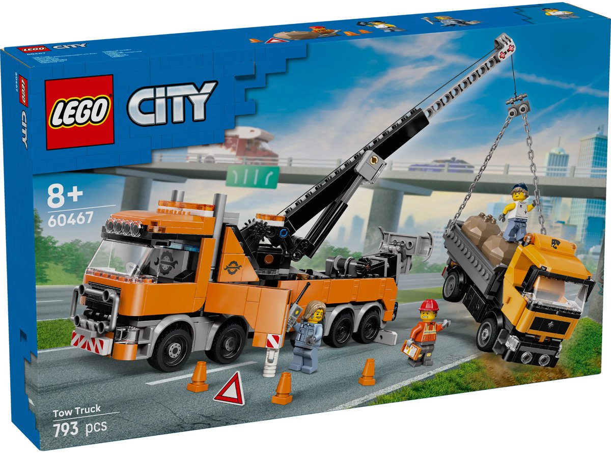 LEGO 60467 City Zware Sleepwagen Met Kraan