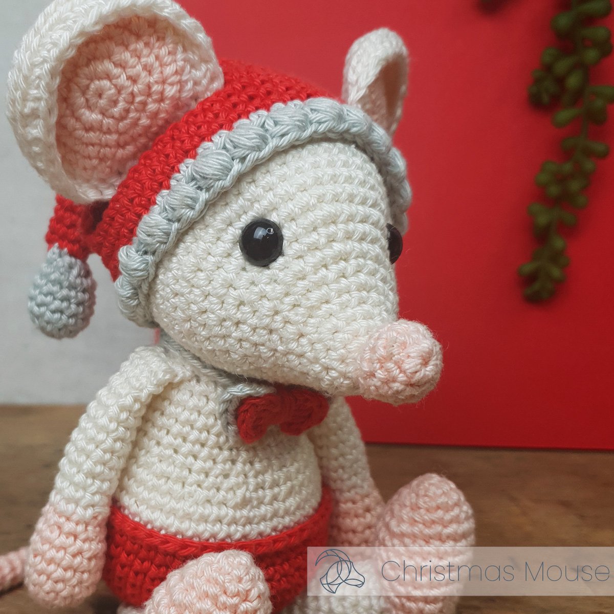 HardiCraft Kerstmuis haken - DIY haakpakket voor kerst — afbeelding 5