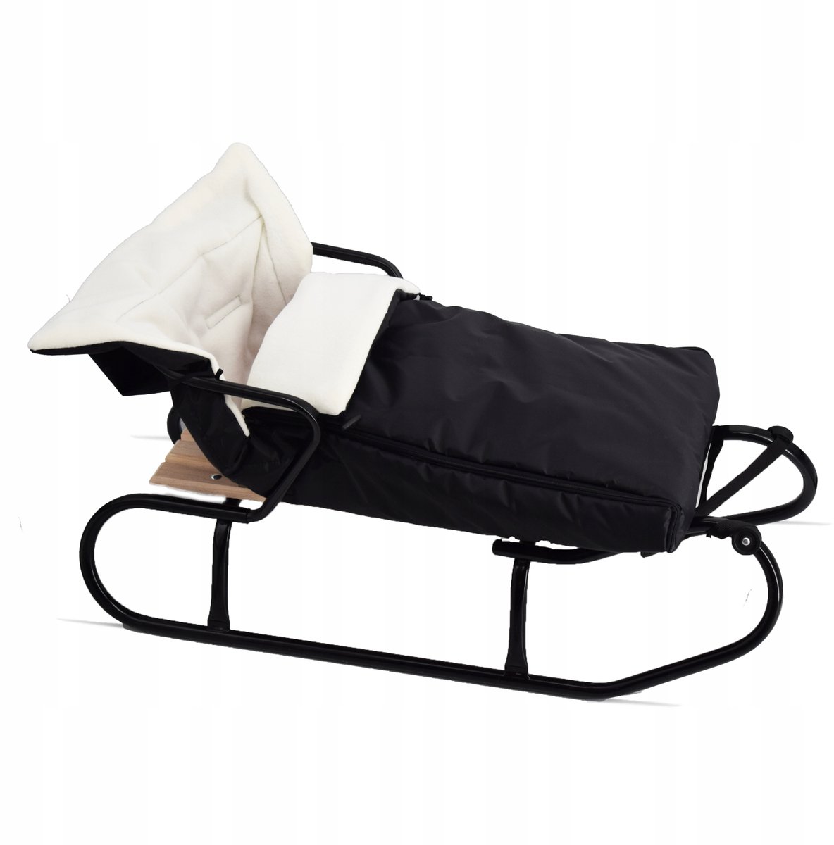 Metalen Slee Classic met Rugleuning & Slaapzak - Diverse Kleuren