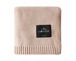Lullalove Bamboe Dekentje Karamel Beige 80x100 cm
