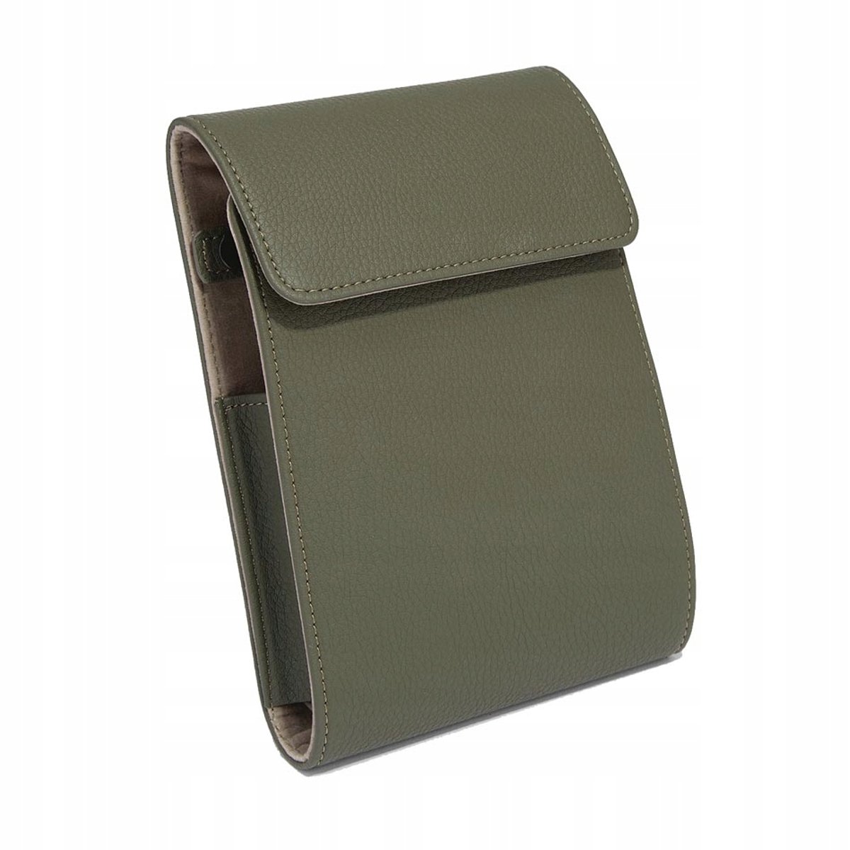 Stackers Olijfgroen Reisetui voor 2 Horloges