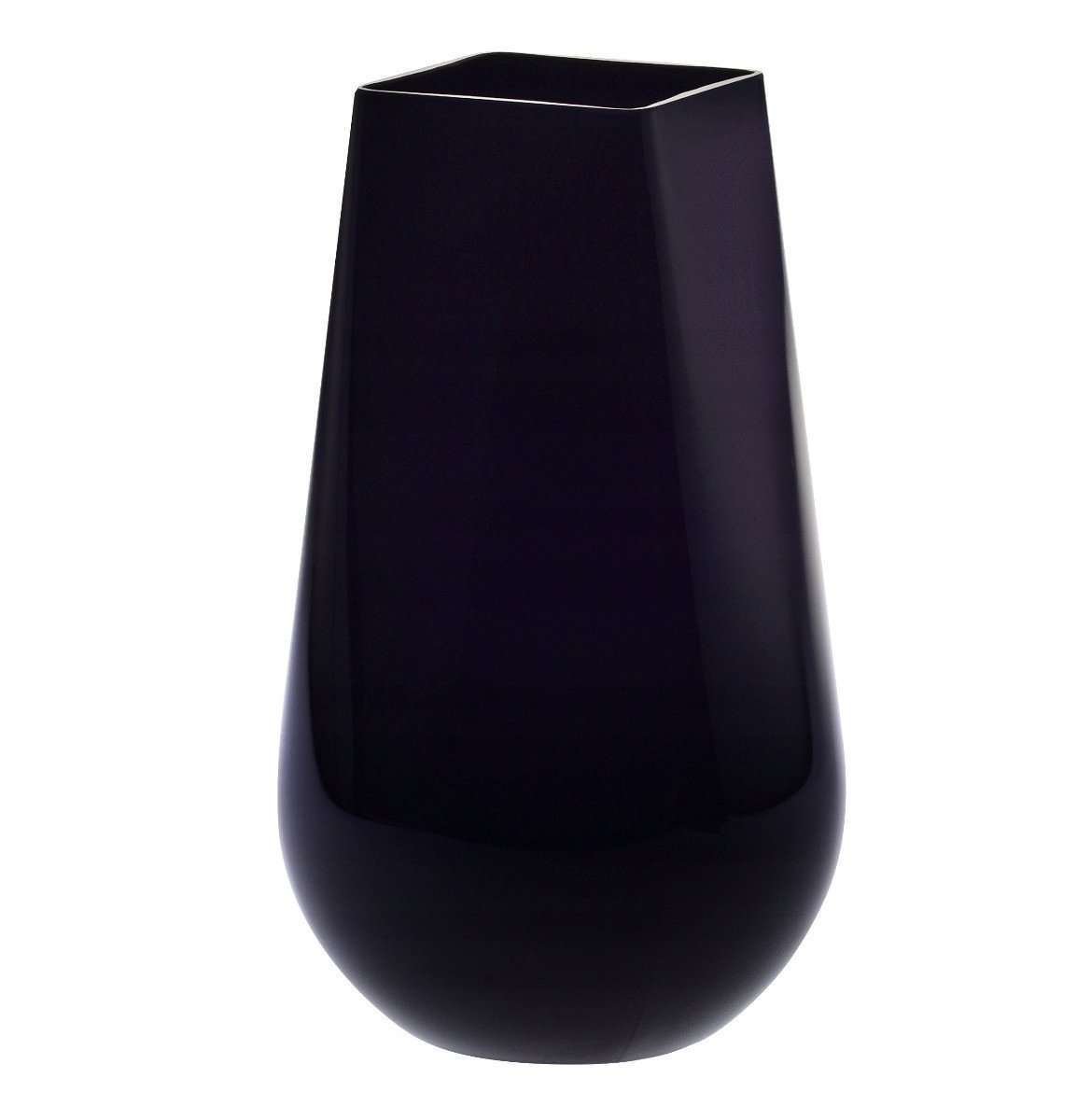 KROSNO Rijfelyne Vaas 30cm Zwart - Massief & Elegant