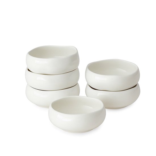 Set de bols à soupe Almina Diva – 6 pièces – Ø 13 cm – Porcelaine – Pour soupes, Snacks et desserts