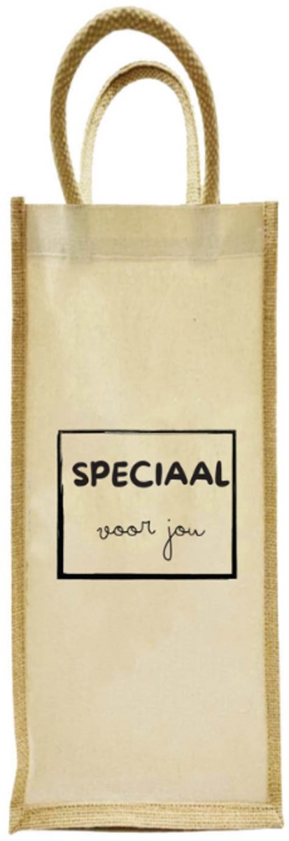 Wijntas, Cadeautas Speciaal voor jou, Wijn tas met tekst, Cadeau tas