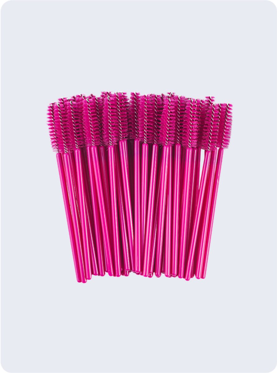 Brow Brushes 100 pcs – Burgundy
